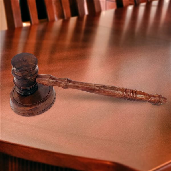 Vintiquewise 2.5-in Brown Gavel with Wood Base