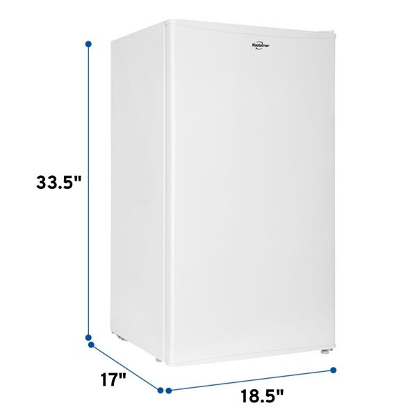 Koolatron White 3.2-cu.ft. Compact Fridge with Freezer