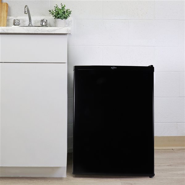 Koolatron Compact Fridge with Freezer, Black