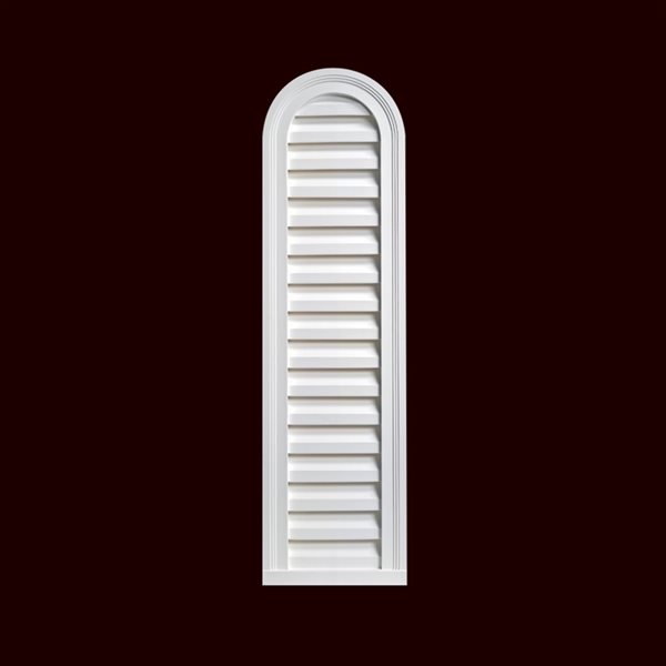 Foamcore 10-in X 36-in White Rectangle Urethane Louvre