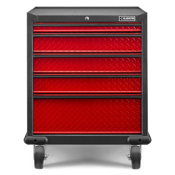 Gladiator Premier Pre-Assembled GearDrawer - Red Tread