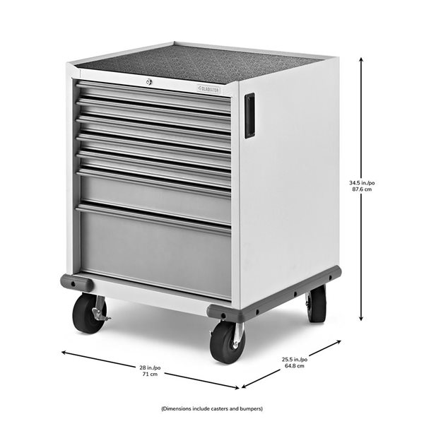 Gladiator Premier Pre-Assembled 7 Drawer Modular Tool Storage Cabinet - Grey Slate