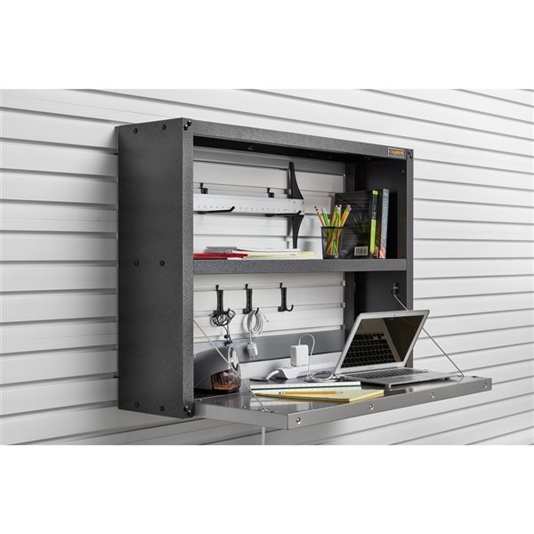 Gladiator Ready-to-Assemble Foldaway Work Station - Silver Tread