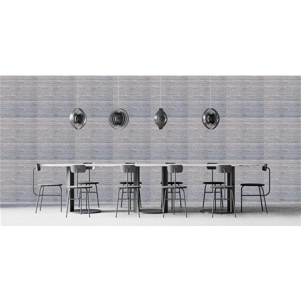 Dundee Deco Falkirk Markinch 2.5-ft x 27.6-in Brown and White 3D Stick and Peel Wall Panel