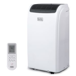 BLACK+DECKER 5950 BTU DOE (12,000 BTU ASHRAE) 115-Volt White Portable Air Conditioner - Heater Included