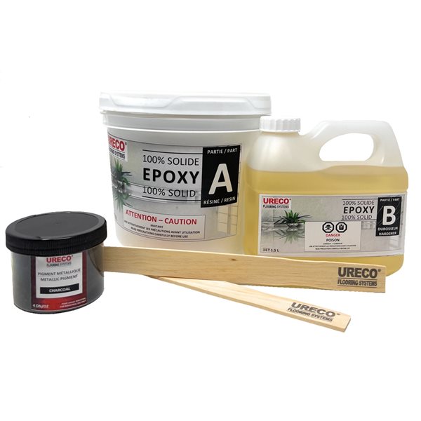 Ureco Metallic Charcoal High-Gloss 4.5-L Garage Floor Epoxy Kit