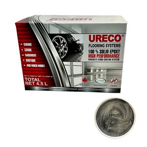 Ureco Metallic Silver Grey High-Gloss 4.5-L Garage Floor Epoxy Kit