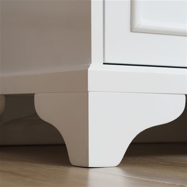 HOMCOM White 3-Drawer Standard Chest