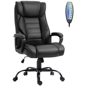Vinsetto Black Contemporary Adjustable Height Swivel Executive Chair