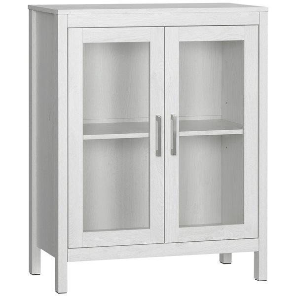 Armoire à linge autoportante en panneau de particules par kleankin de 23,5 po x 29,5 po, blanc