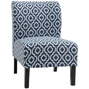 CorLiving Aaliyah Side Chair with Flared Wooden Legs (Set of 2