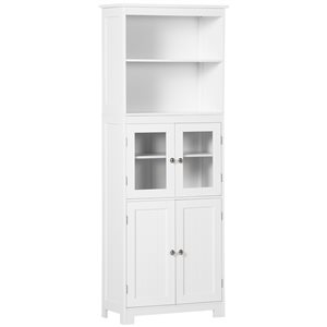 HomCom White Composite Storage Cabinet
