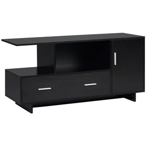 HomCom Black TV Stand for TVs up to 48-in