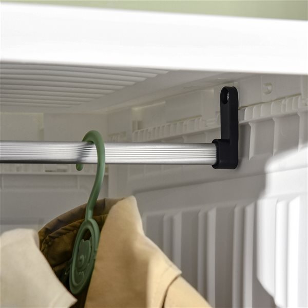 HomCom 41-in White/Clear Storage Cabinet