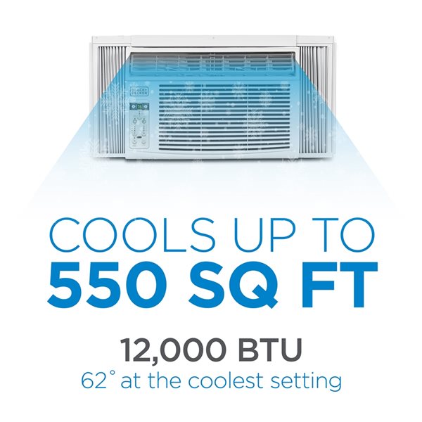 12000 btu air hot sale conditioner square footage