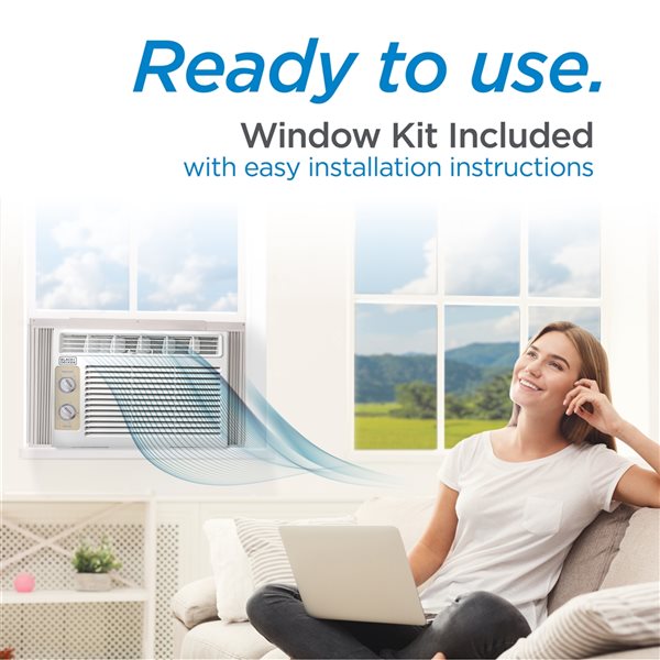 Black+Decker 5,000 BTU 150-sq.ft. Window Air Conditioner