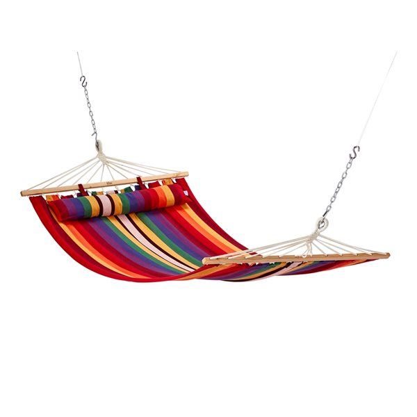 Bliss Hammocks Tequila Sunrise Woven Hammock with Spreader Bar and