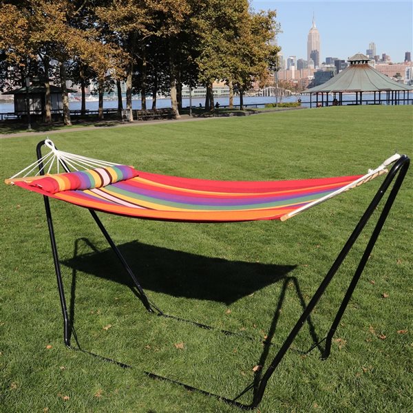 Bliss Hammocks Tequila Sunrise Woven Hammock with Spreader Bar and