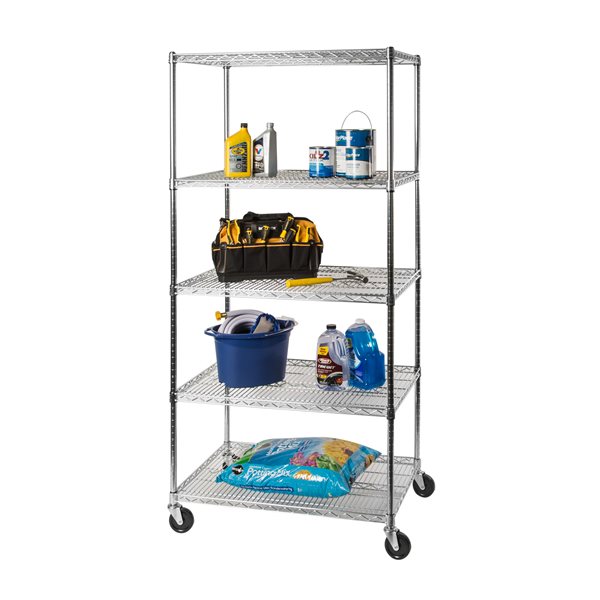 Vancouver Classics 24-in D x 36-in W x 72-in H 5-Tier Steel Utility Shelving