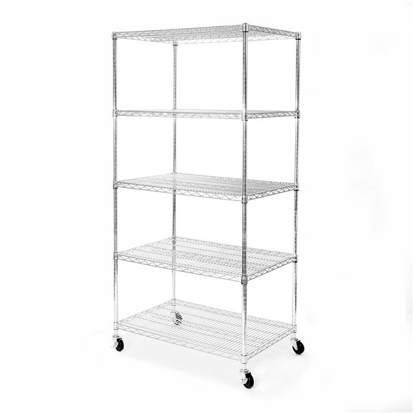 Vancouver Classics 24-in D x 36-in W x 72-in H 5-Tier Steel Utility Shelving