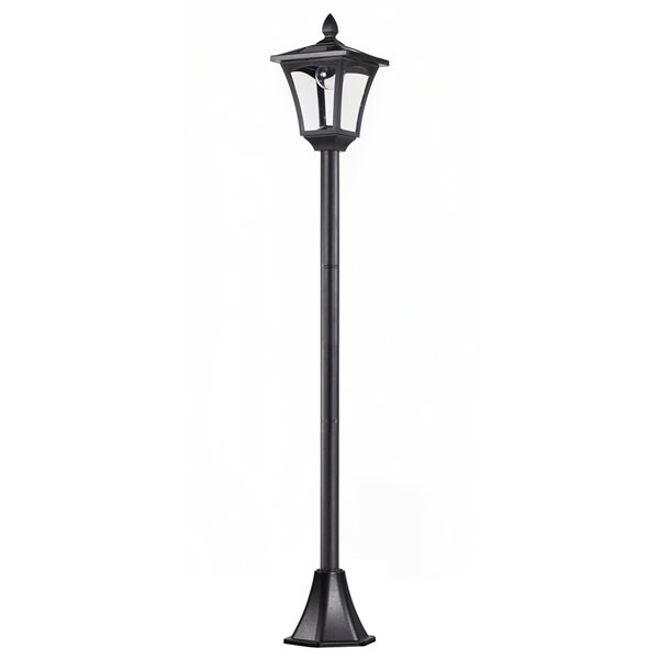 Image of Outsunny | 63-In Black Solar LED Outdoor Lamp Post, 4 Piece | Rona
