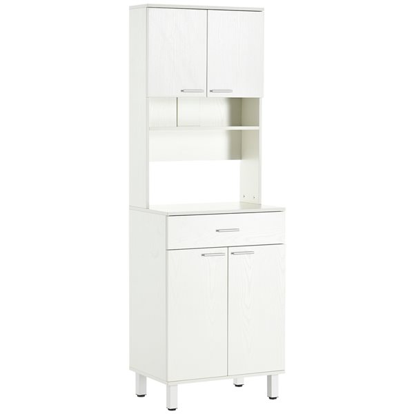 Homcom White Composite Kitchen Buffet with Drawers 835-345WT | RONA