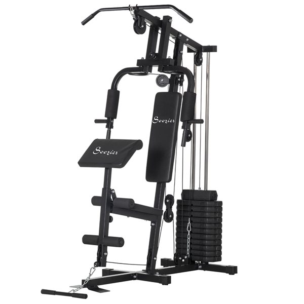 Soozier Multi Home Gym Machine with 145lbs Weights