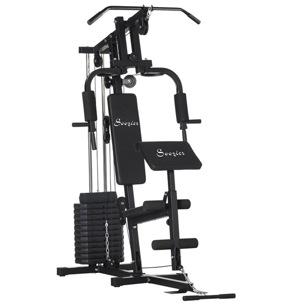 Soozier Multi Home Gym Machine with 145lbs Weights