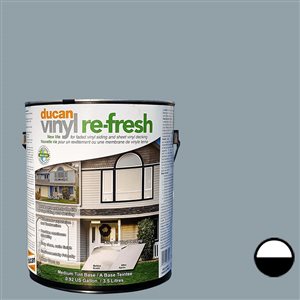 Vinyl Refresh Matte DIY Series Pacific Grey Exterior Tintable Paint (3,79 L)