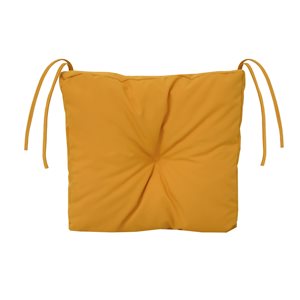 Coussin de chaise extérieure jaune par Bozanto Inc