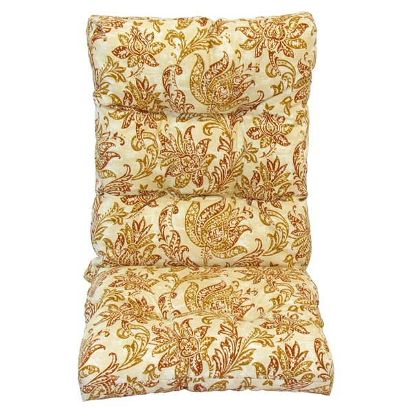 Bozanto Inc 1-piece Beige High Back Patio Chair Cushion