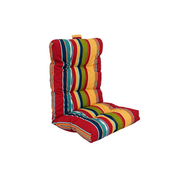 Bozanto Inc 1-piece Yellow High Back Patio Chair Cushion