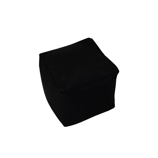 Bozanto Inc 1-piece Black Ottoman Cushion