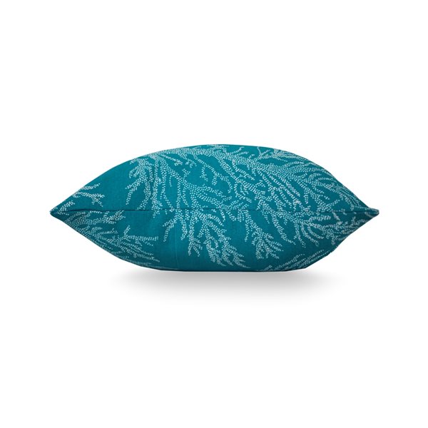 Coussin décoratif carré turquoise par Bozanto Inc