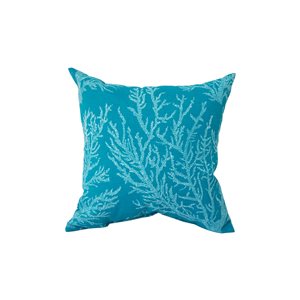 Coussin décoratif carré turquoise par Bozanto Inc