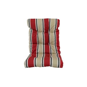 Coussin à haut dossier pour chaise extérieure rouge par Bozanto Inc