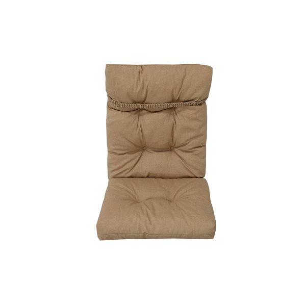 Coussin à haut dossier pour chaise extérieure beige par Bozanto Inc