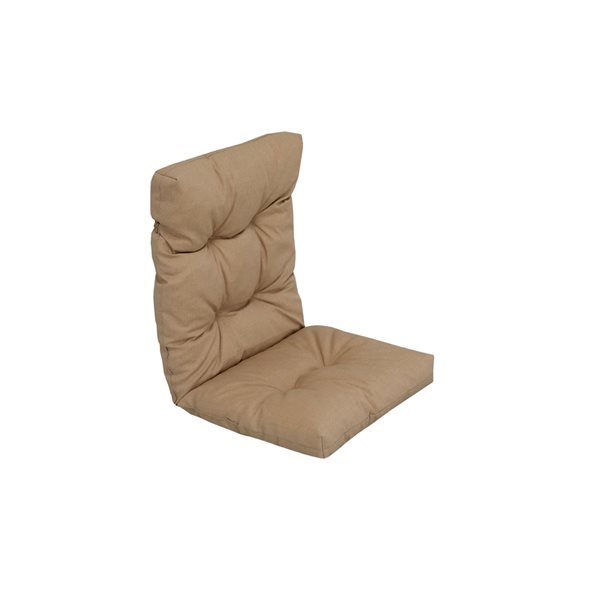 Coussin à haut dossier pour chaise extérieure beige par Bozanto Inc