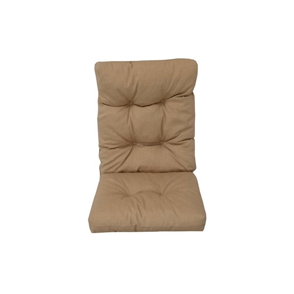 Coussin à haut dossier pour chaise extérieure beige par Bozanto Inc