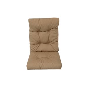 Coussin à haut dossier pour chaise extérieure beige par Bozanto Inc