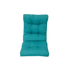 Bozanto Inc 1-piece Turquoise High Back Patio Chair Cushion