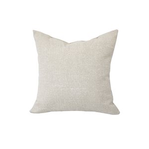 Coussin décoratif carré beige par Bozanto Inc