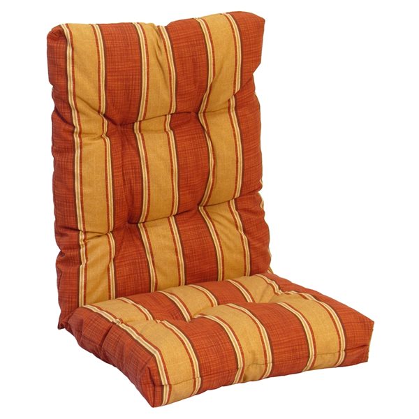 Bozanto Inc 1-piece Red High Back Patio Chair Cushion