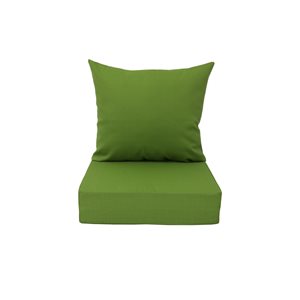 Bozanto Inc 1-piece Green Deep Seat Patio Chair Cushion