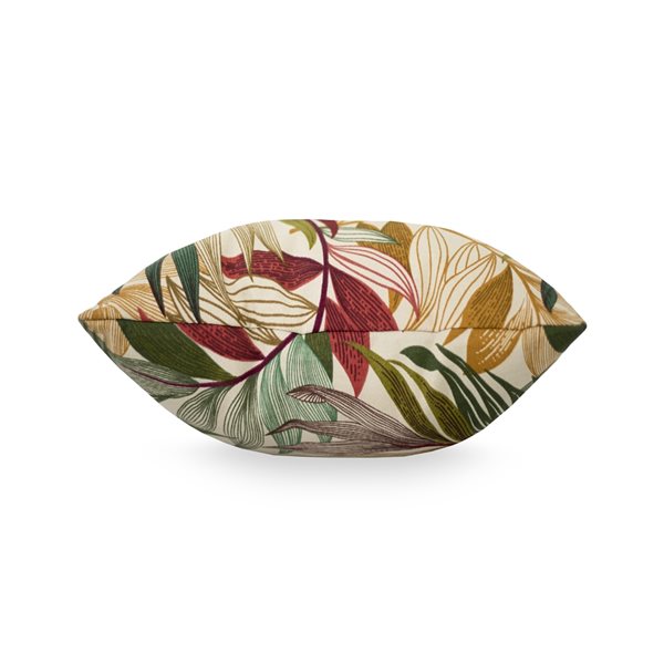 Bozanto Inc Floral Beige Square Throw Pillow
