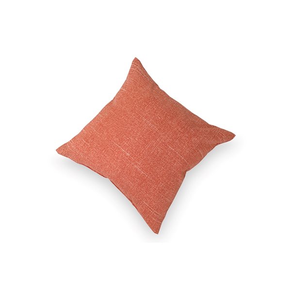 Bozanto Inc Solid Orange Square Throw Pillow