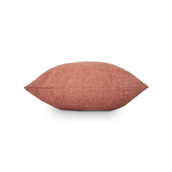 Bozanto Inc Solid Orange Square Throw Pillow