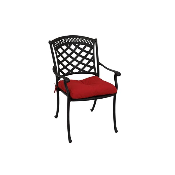 Bozanto Inc 1-piece Red Patio Chair Cushion