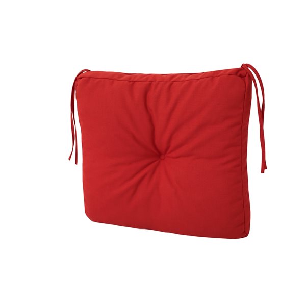 Bozanto Inc 1-piece Red Patio Chair Cushion