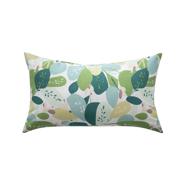 Bozanto Inc Floral Blue Rectangular Lumbar Pillow